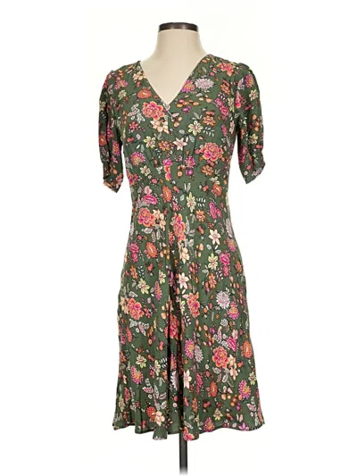 Pre-owned Ann Taylor Loft Casual Dress In Green