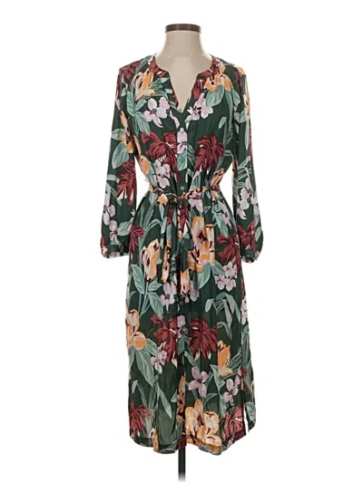 Pre-owned Ann Taylor Loft Casual Dress In Green