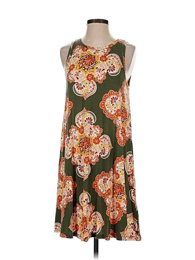 Pre-owned Ann Taylor Loft Casual Dress In Green