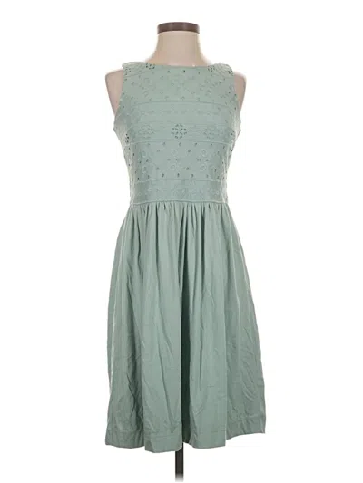 Pre-owned Ann Taylor Loft Casual Dress In Green
