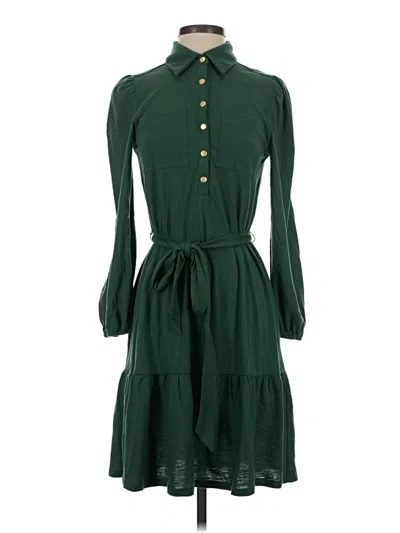 Pre-owned Ann Taylor Loft Casual Dress In Green