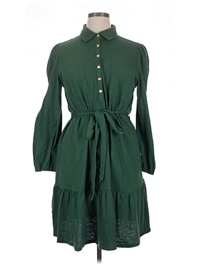 Ann Taylor Loft Casual Dress In Green