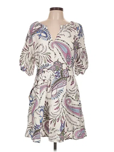 Pre-owned Ann Taylor Loft Casual Dress In Ivory
