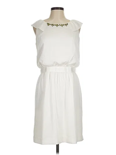 Pre-owned Ann Taylor Loft Casual Dress In Ivory