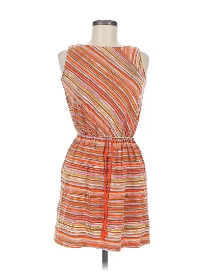 Pre-owned Ann Taylor Loft Casual Dress In Orange