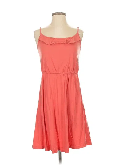 Pre-owned Ann Taylor Loft Casual Dress In Orange