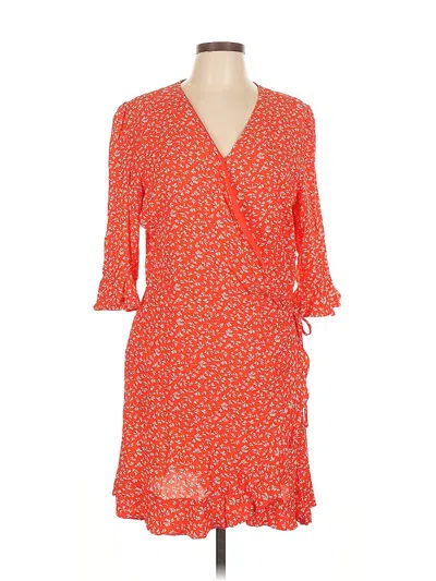 Pre-owned Ann Taylor Loft Casual Dress In Orange