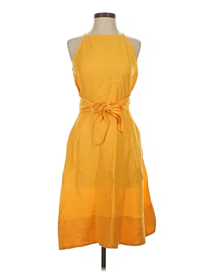 Pre-owned Ann Taylor Loft Casual Dress In Orange