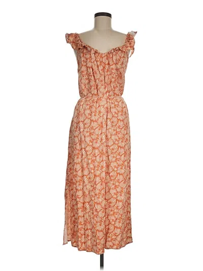 Ann Taylor Loft Casual Dress In Orange