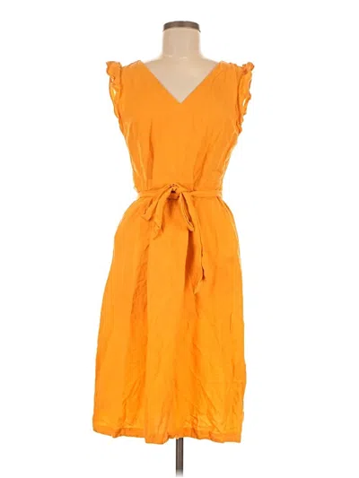 Pre-owned Ann Taylor Loft Casual Dress In Orange