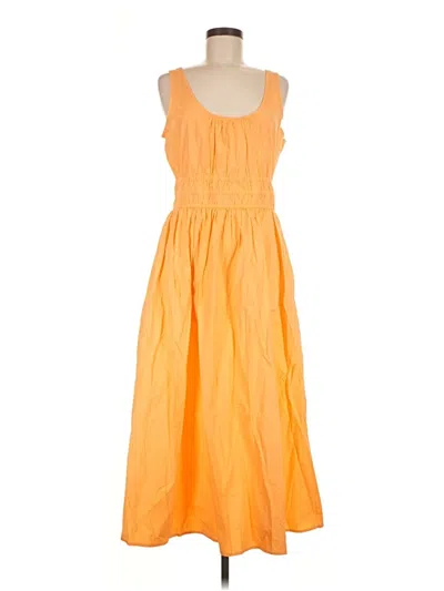 Pre-owned Ann Taylor Loft Casual Dress In Orange