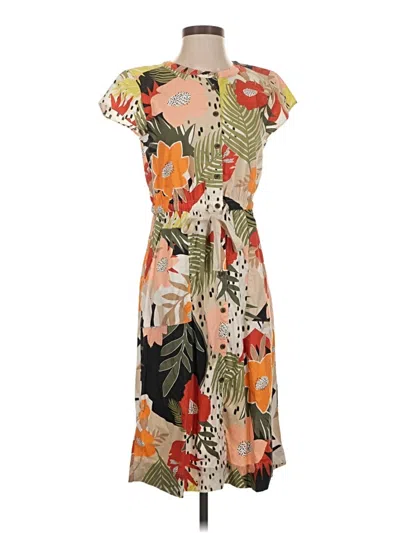 Pre-owned Ann Taylor Loft Casual Dress In Orange