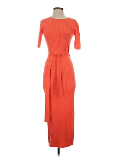 Ann Taylor Loft Casual Dress In Orange