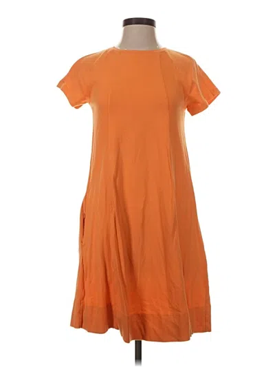 Pre-owned Ann Taylor Loft Casual Dress In Orange