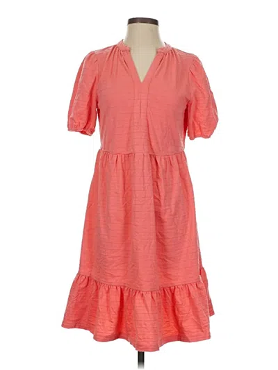 Pre-owned Ann Taylor Loft Casual Dress In Orange