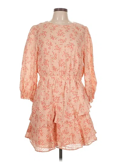 Pre-owned Ann Taylor Loft Casual Dress In Orange