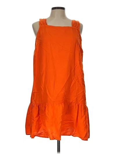 Pre-owned Ann Taylor Loft Casual Dress In Orange