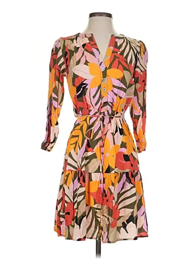 Ann Taylor Loft Casual Dress In Orange
