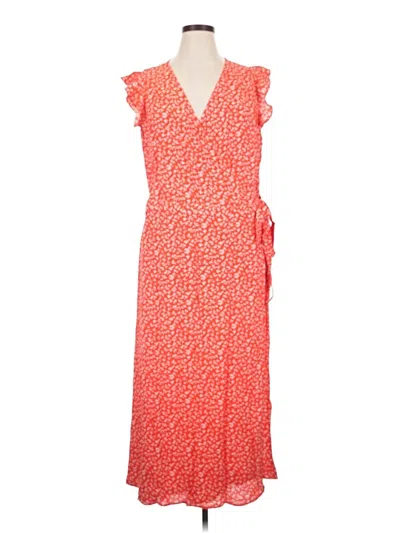 Ann Taylor Loft Casual Dress In Orange