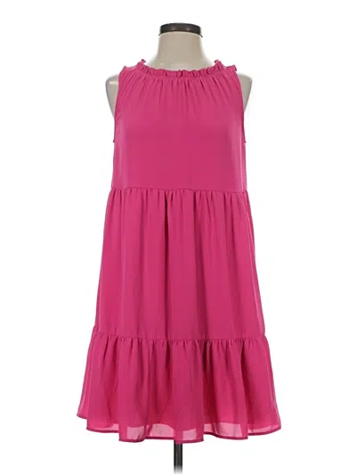 Pre-owned Ann Taylor Loft Casual Dress In Pink