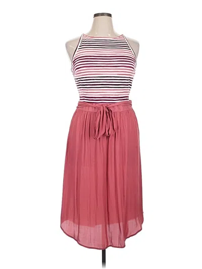 Pre-owned Ann Taylor Loft Casual Dress In Pink