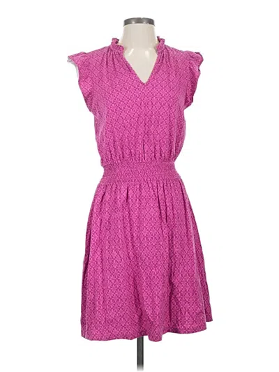 Pre-owned Ann Taylor Loft Casual Dress In Pink