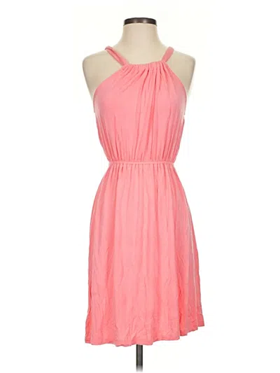 Pre-owned Ann Taylor Loft Casual Dress In Pink