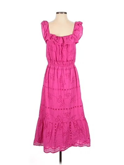 Pre-owned Ann Taylor Loft Casual Dress In Pink