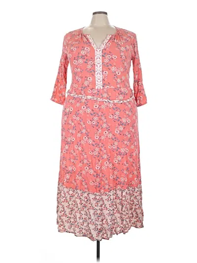 Pre-owned Ann Taylor Loft Casual Dress In Pink