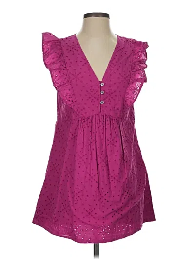 Pre-owned Ann Taylor Loft Casual Dress In Purple