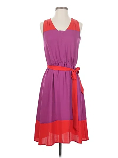 Pre-owned Ann Taylor Loft Casual Dress In Purple