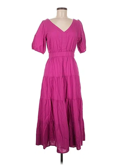Pre-owned Ann Taylor Loft Casual Dress In Purple