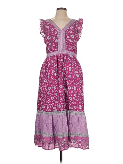 Pre-owned Ann Taylor Loft Casual Dress In Purple