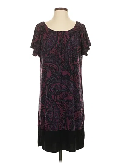 Pre-owned Ann Taylor Loft Casual Dress In Purple