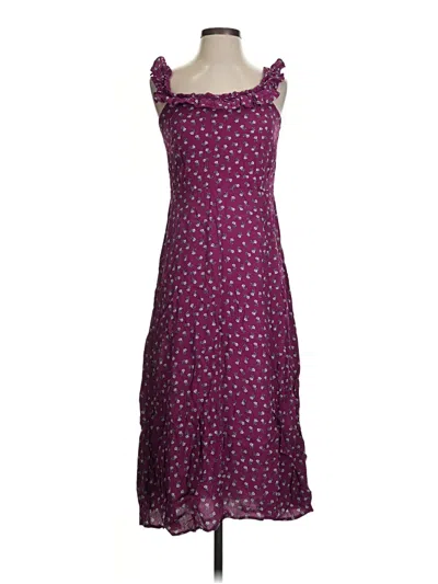 Pre-owned Ann Taylor Loft Casual Dress In Purple