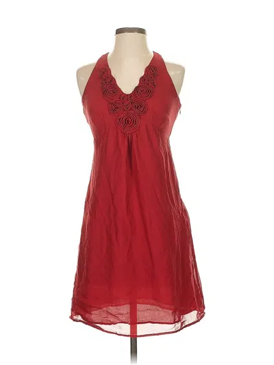 Pre-owned Ann Taylor Loft Casual Dress In Red