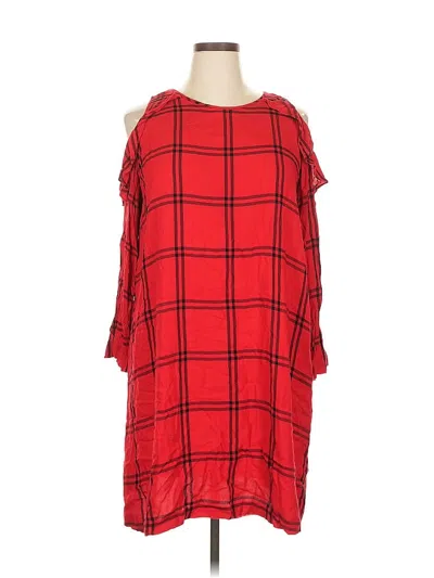 Pre-owned Ann Taylor Loft Casual Dress In Red