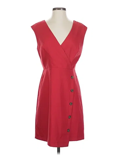 Pre-owned Ann Taylor Loft Casual Dress In Red
