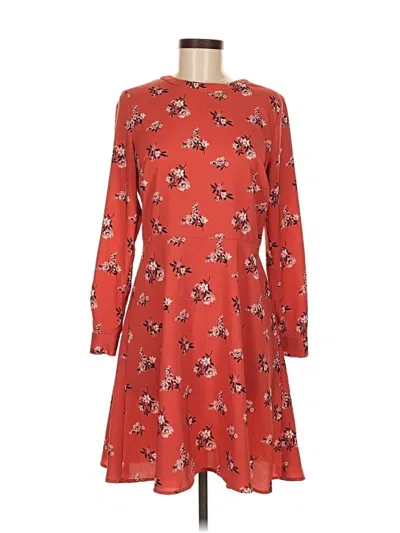 Pre-owned Ann Taylor Loft Casual Dress In Red