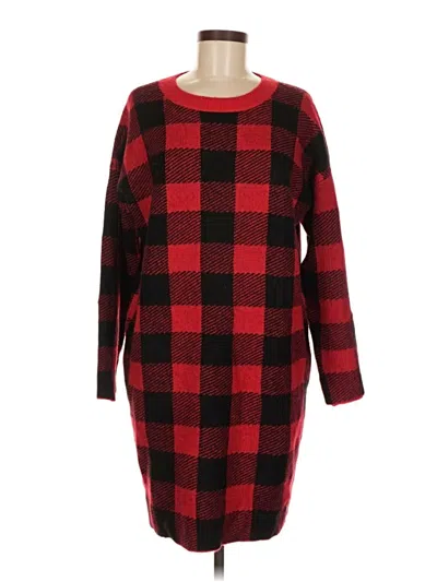 Pre-owned Ann Taylor Loft Casual Dress In Red