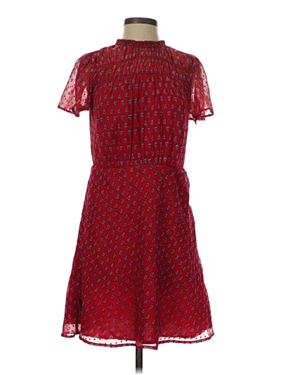 Pre-owned Ann Taylor Loft Casual Dress In Red