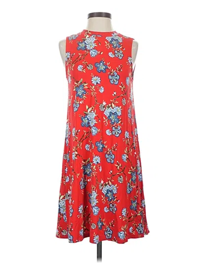 Pre-owned Ann Taylor Loft Casual Dress In Red