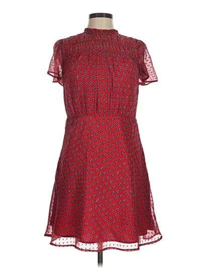 Ann Taylor Loft Casual Dress In Red