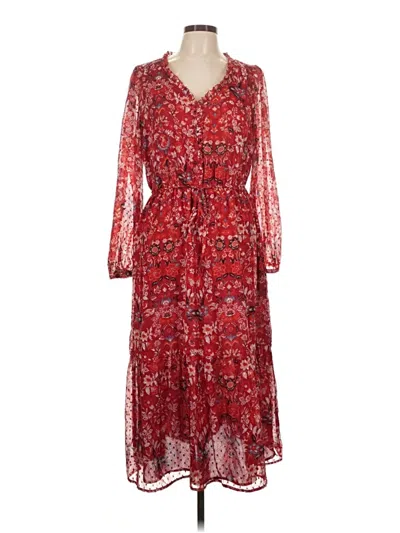 Pre-owned Ann Taylor Loft Casual Dress In Red