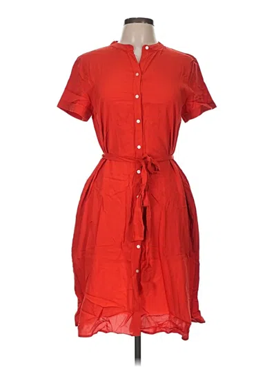 Pre-owned Ann Taylor Loft Casual Dress In Red
