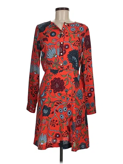 Pre-owned Ann Taylor Loft Casual Dress In Red