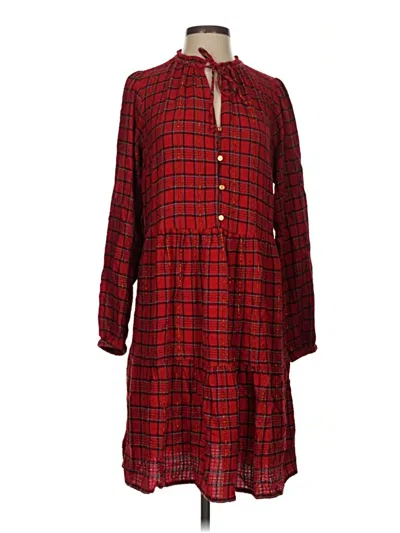 Pre-owned Ann Taylor Loft Casual Dress In Red