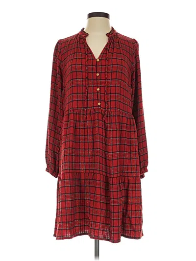 Pre-owned Ann Taylor Loft Casual Dress In Red