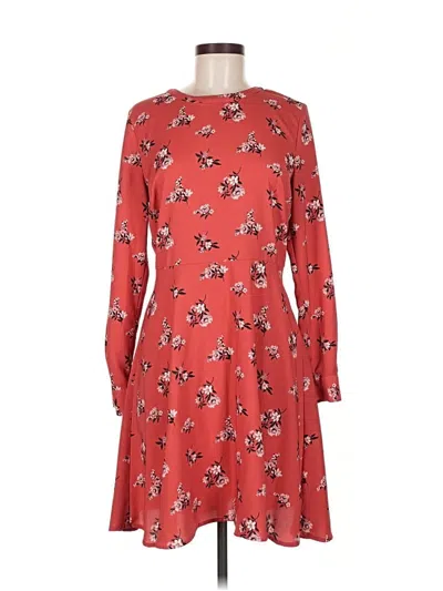 Pre-owned Ann Taylor Loft Casual Dress In Red