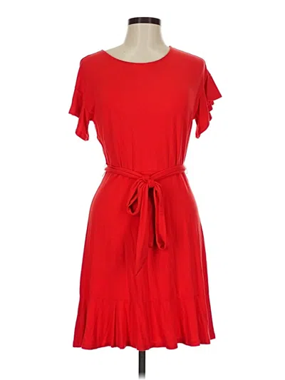 Pre-owned Ann Taylor Loft Casual Dress In Red